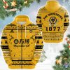Wolverhampton Wanderers FC 1880 Hässliches Weihnachten Reißverschluss-Hoodie
