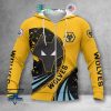Wolverhampton Wanderers FC Gold Reißverschluss-Hoodie
