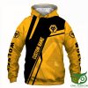 Wolverhampton Wanderers FC Individueller Name Gelb Schwarz Kapuzenpullover