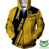 Wolverhampton Wanderers FC Individueller Name Gelb Schwarz Reißverschluss-Hoodie