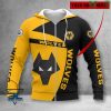 Wolverhampton Wanderers FC Individueller Name Logo Reißverschluss-Hoodie