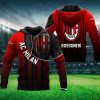 AC Milan 1899 Rossoneri Rechts Reißverschluss-Hoodie
