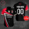 AC Milan Individueller Name Nummer Hawaiihemd