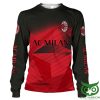 AC Milan Schwarz Rot Hawaiian Sweatshirt