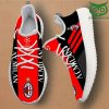 AC Milan Schwarz Rot Muster Reze Turnschuhe