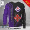 ACF Fiorentina Lila Schwarz Sweatshirt