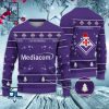 ACF Fiorentina Mediacom Hässlich Weihnachtspullover