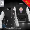 ACF Fiorentina Schwarz Weiß Baseball Jacke
