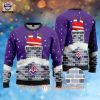 ACF Fiorentina Weihnachtsmann Individueller Name Hässlich Weihnachtspullover