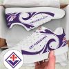 ACF Fiorentina Weiß Lila Stil Stan Smith Schuhe