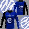 Inter Milan Blau Schwarz Kapuzenpullover V1