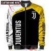 Juventus FC Individueller Name Schwarz Gelb Bomberjacke
