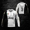 Juventus FC Jeep Weiß Schwarz Kapuzenpullover