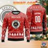 Spezia Calcio Individueller Name Nummer Rot Ausführung Hässlich Weihnachtspullover