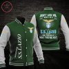 SS Lazio Dunkel Grün Weiß Baseball Jacke