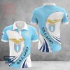 SS Lazio Licht Blau Weiß Polo Hemd V1