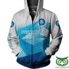 SSC Napoli Blau Hawaiian Reißverschluss-Hoodie