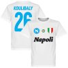 SSC Napoli Koulibaly 26 Team Tee Weiß T-Shirt