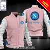 SSC Napoli Rosa Weiß Collegejacke