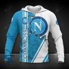 SSC Napoli Weiß Blau Kratzen Kapuzenpullover