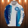 SSC Napoli Weiß Blau Licht Blau Kapuzenpullover