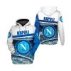 SSC Napoli Weiß Blau Logo Kapuzenpullover