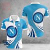 SSC Napoli Weiß Blau Polo Hemd V13