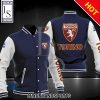 Torino FC Dunkel Blau Weiß Collegejacke