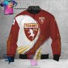 Torino FC Weiß Kastanienbraun Gelb Bomberjacke