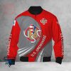 US Cremonese Grau Rot Bomberjacke