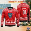 US Lecce Individueller Name Nummer Hässlich Weihnachtspullover
