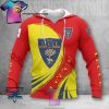 US Lecce Rot Gelb Kapuzenpullover V2