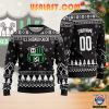 US Sassuolo Calcio Individueller Name Nummer Schwarz Ausführung Hässlich Weihnachtspullover
