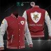 CD Santa Clara Kastanienbraun Weiß Baseball Jacke