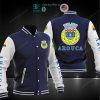 FC Arouca Dunkel Blau Weiß Baseball Jacke