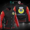 FC Arouca Schwarz Rot Baseball Jacke