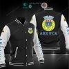 FC Arouca Schwarz Weiß Baseball Jacke
