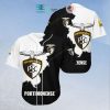 Portimonense SC Schwarz Weiß Baseball Trikot