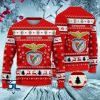 SL Benfica Rot Hässliches Weihnachten Sweater
