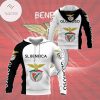 SL Benfica Weiß Schwarz Kapuzenpullover