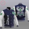 Sporting CP Dunkel Blau Weiß Baseball Jacke