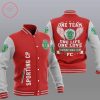 Sporting CP Rot Weiß Baseball Jacke