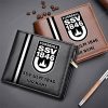 SSV Ulm 1846 Fußball Logo Individueller Name Ledergeldbörse