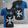 AJ Auxerre Blau Schwarz T-Shirt