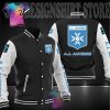 AJ Auxerre Schwarz Weiß Baseball Jacke