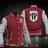 Angers SCO Kastanienbraun Weiß Baseball Jacke