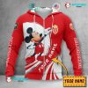 AS Monaco Individueller Name Mickey Reißverschluss-Hoodie