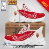 AS Monaco Individueller Name Weiß Rot Max Soul Schuhe