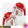 AS Monaco Ligue 1 Weiß Rot Kapuzenpullover