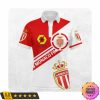 AS Monaco Ligue 1 Weiß Rot Polo Hemd